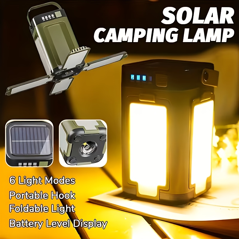 Outdoor Lighting Lamps - Lanterna Solar Portátil para Camping com