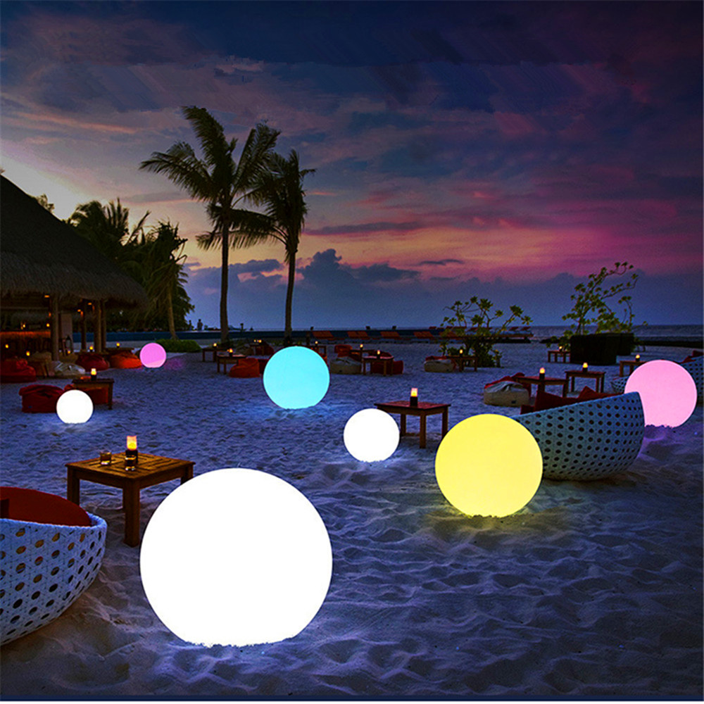 Outdoor Lighting Manufacturers - Luz de bola brilhante led recarregável