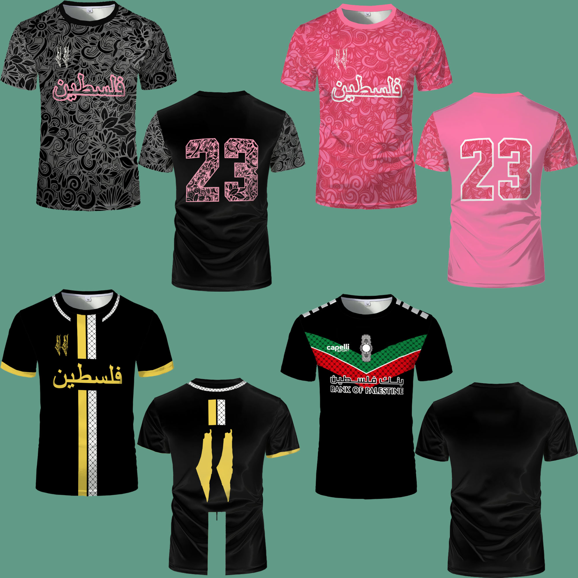 Outdoor Lighting Jersey - Camisa de Futebol da Palestina 3D
