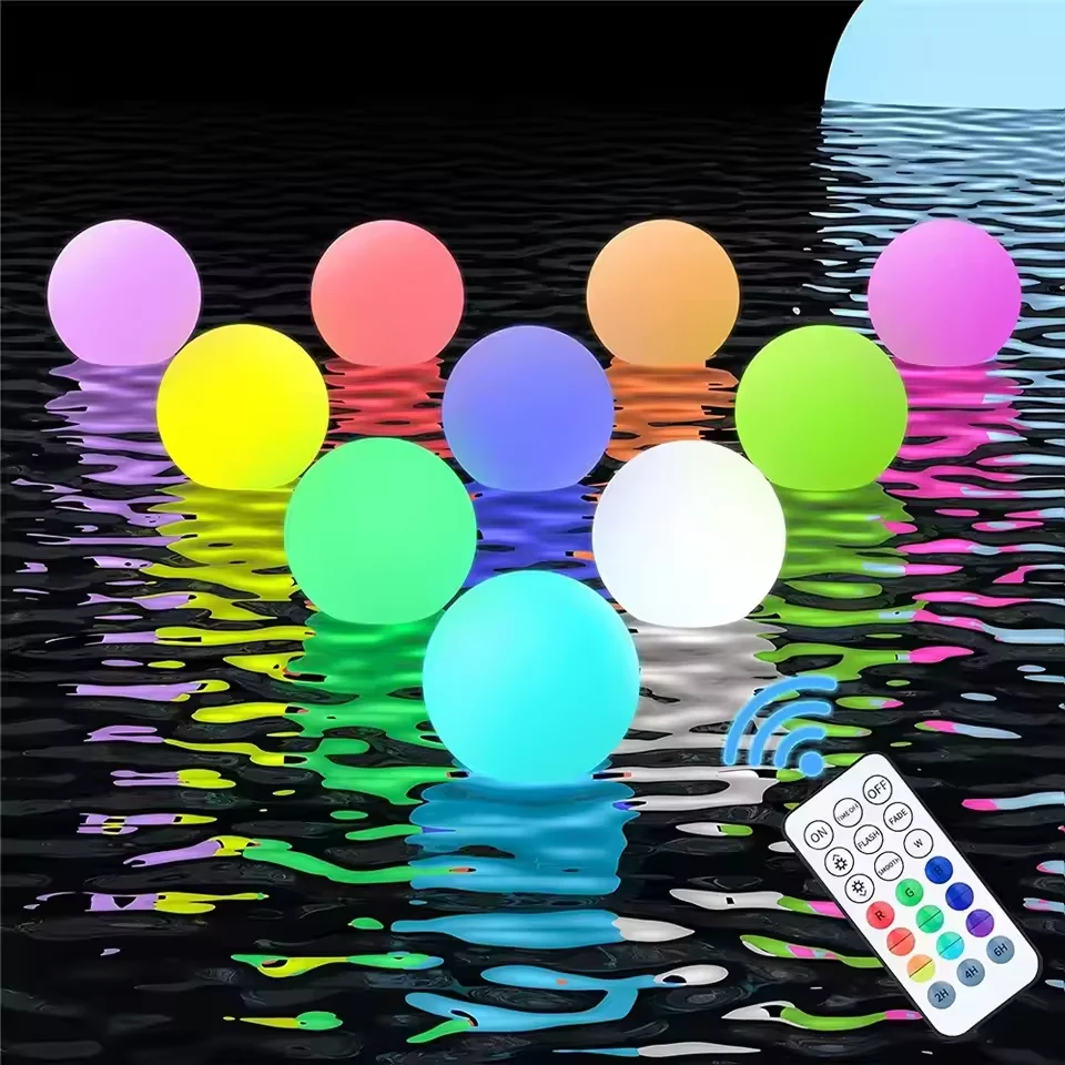 Outdoor Lighting Around Pool - 1-5PCS Luzes Flutuantes para Piscina com