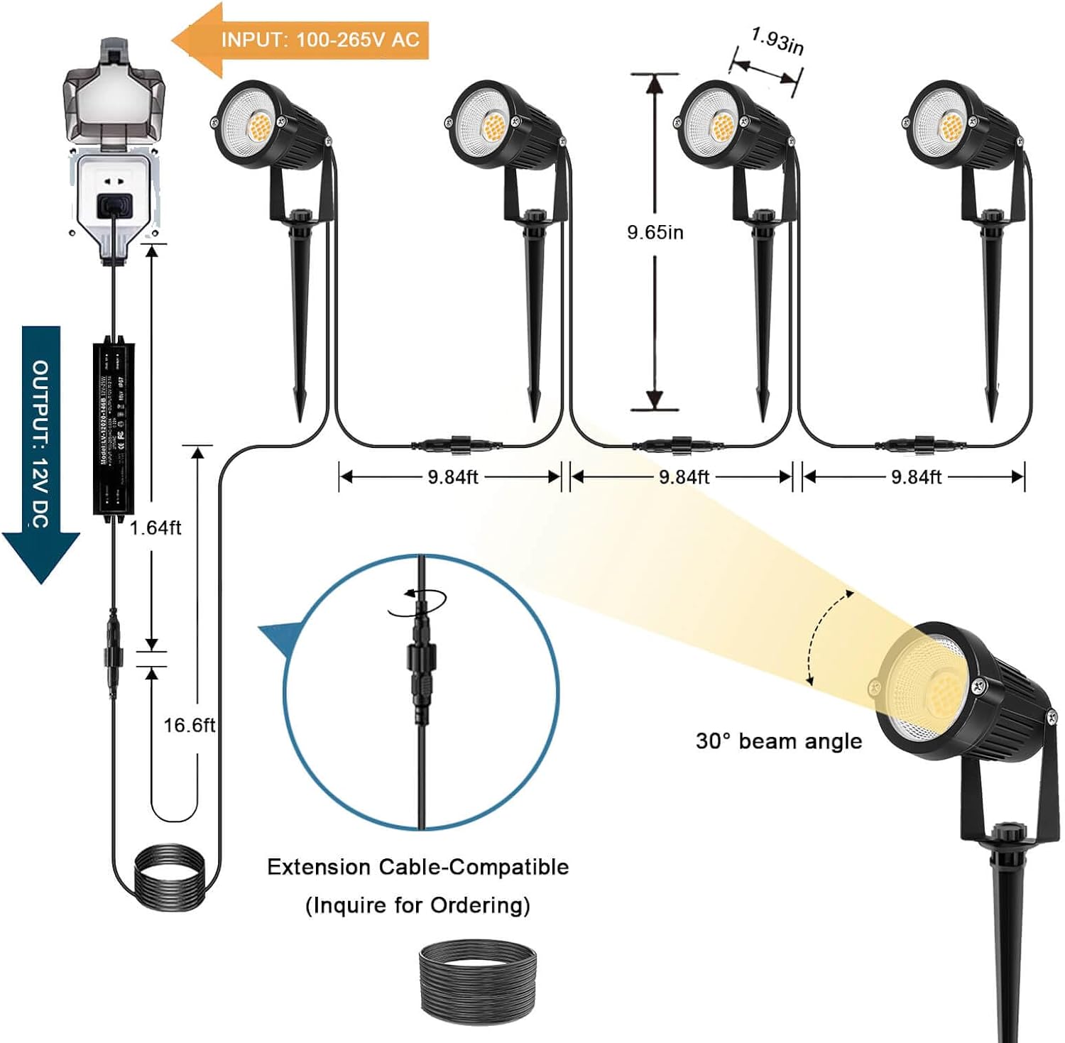 Outdoor Lighting Low Voltage - Iluminação de Paisagem de Baixa Tensão,