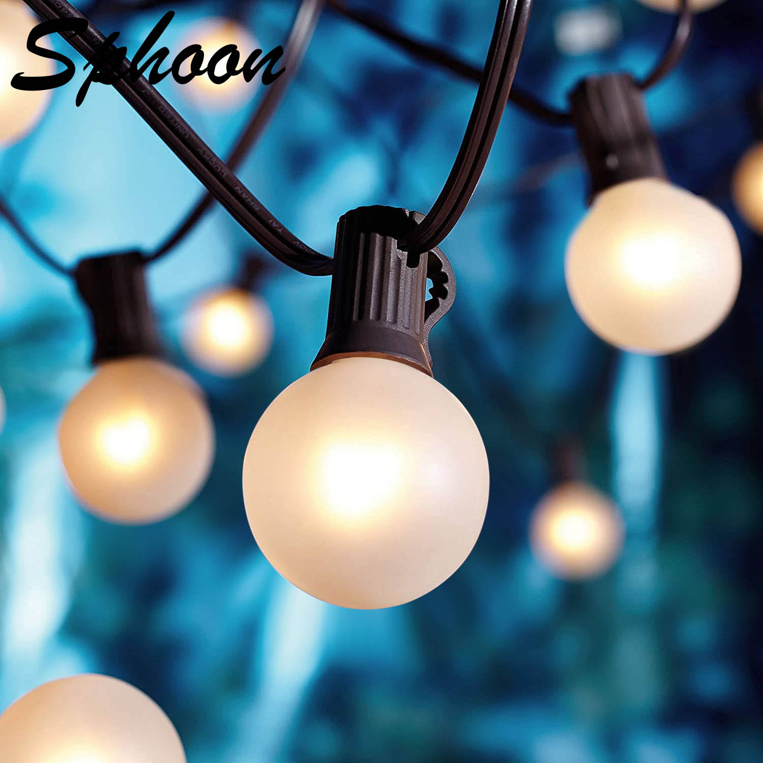 Outdoor Lighting Socket - Branco fosco g40 luzes da corda