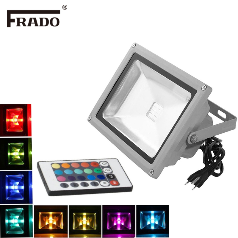 Outdoor Lighting Zigbee - Refletores LED RGB 10W, Luzes de