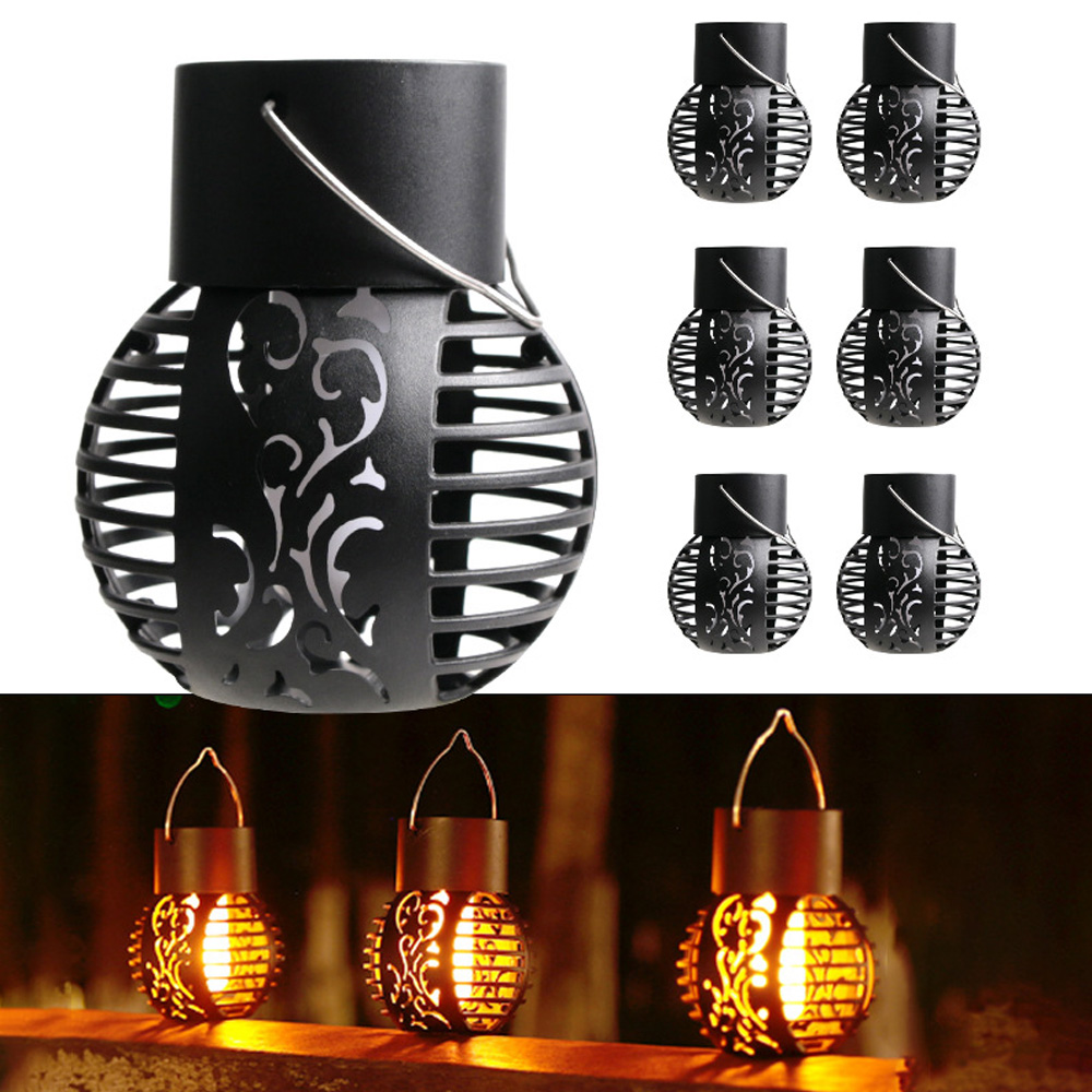Fire Torch Solar - Lâmpadas solares Flickering Flame Effect Ball,