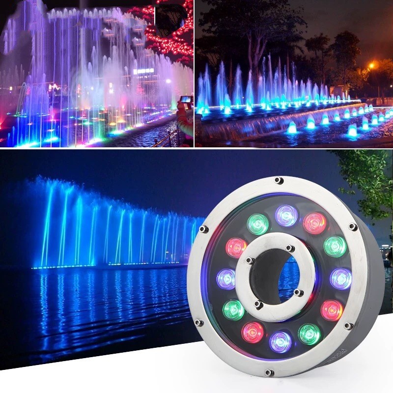 Outdoor Lighting Around Pool - Lâmpadas LED RGB para Fonte 12V