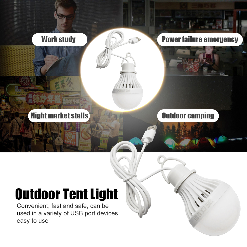 Outdoor Lighting Quotes - Lâmpada LED USB para Camping, Lâmpada
