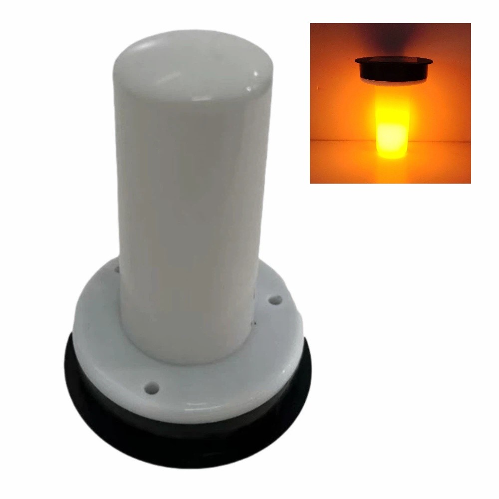 Fire Torch Solar - Lanterna Solar Realista com Efeito de