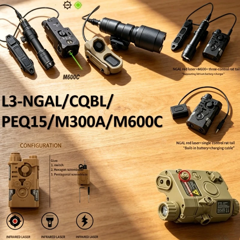 Outdoor Lighting Replacement Parts - Lanterna Laser Verde Multiespecífica com Interruptor