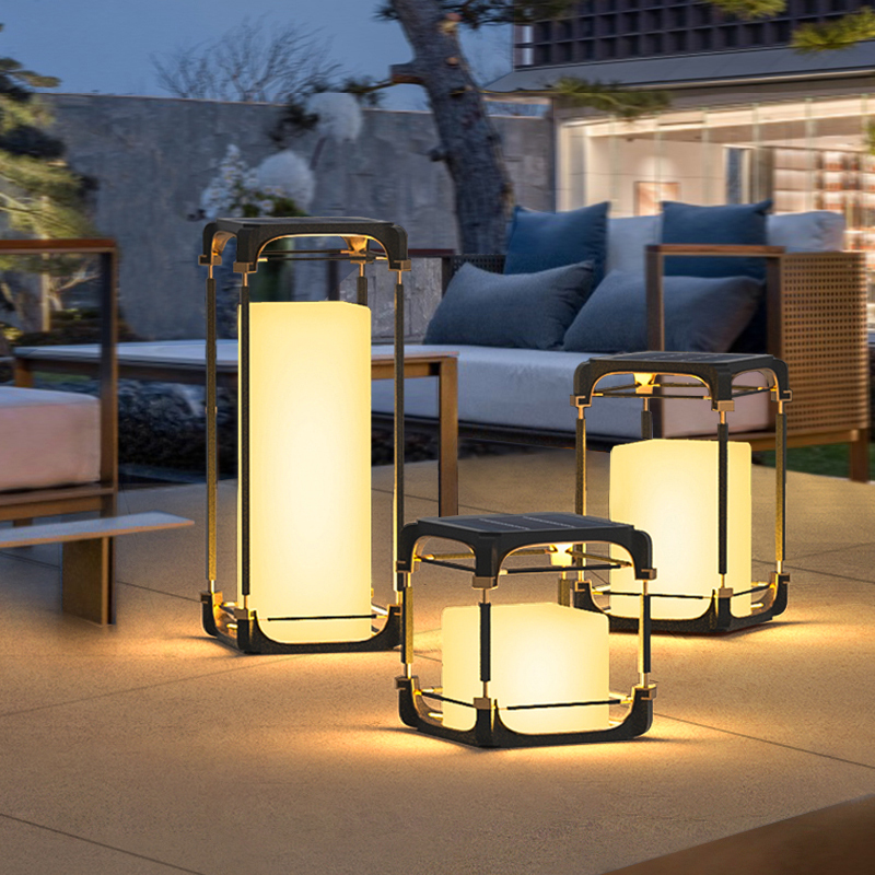 Outdoor Lighting Lamps - Luminária de Chão Luminosa para Pátio,