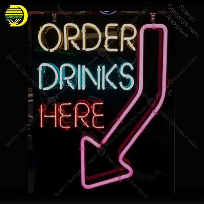 Outdoor Lighting Expressions - Sinal de néon para pedir beber