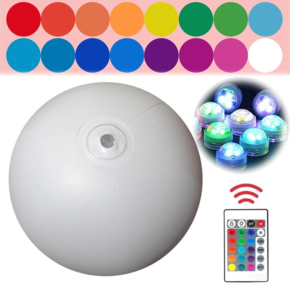 Outdoor Lighting Around Pool - Bola Inflável de Praia com LED