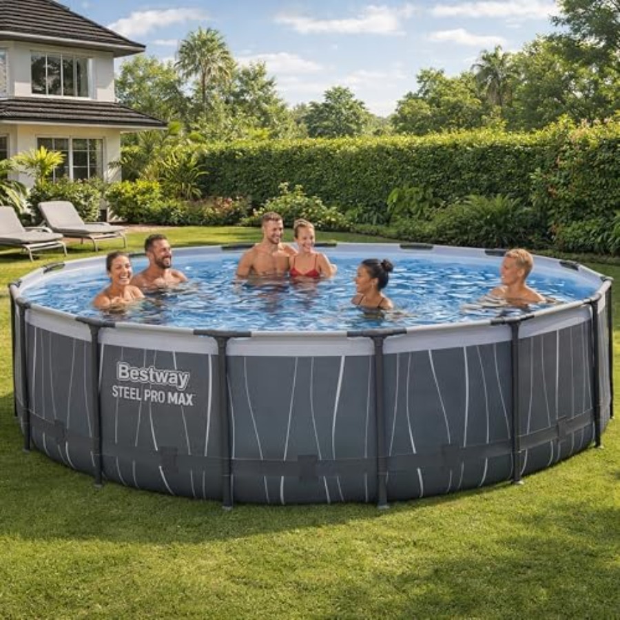 Outdoor Lighting Around Pool - Piscina acima do solo de 15'