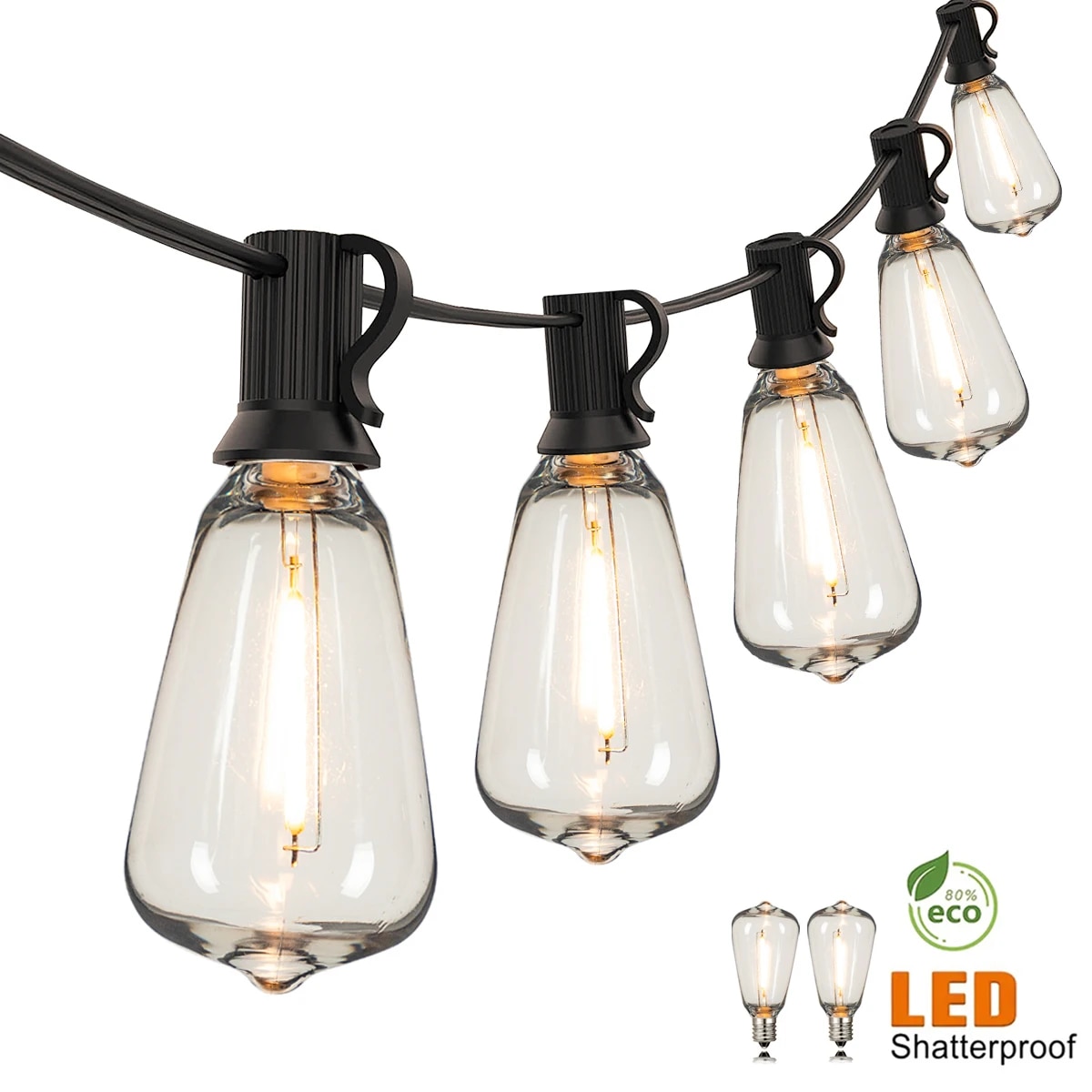 Outdoor Lighting Socket - Luzes de Cordão ST38 110V com