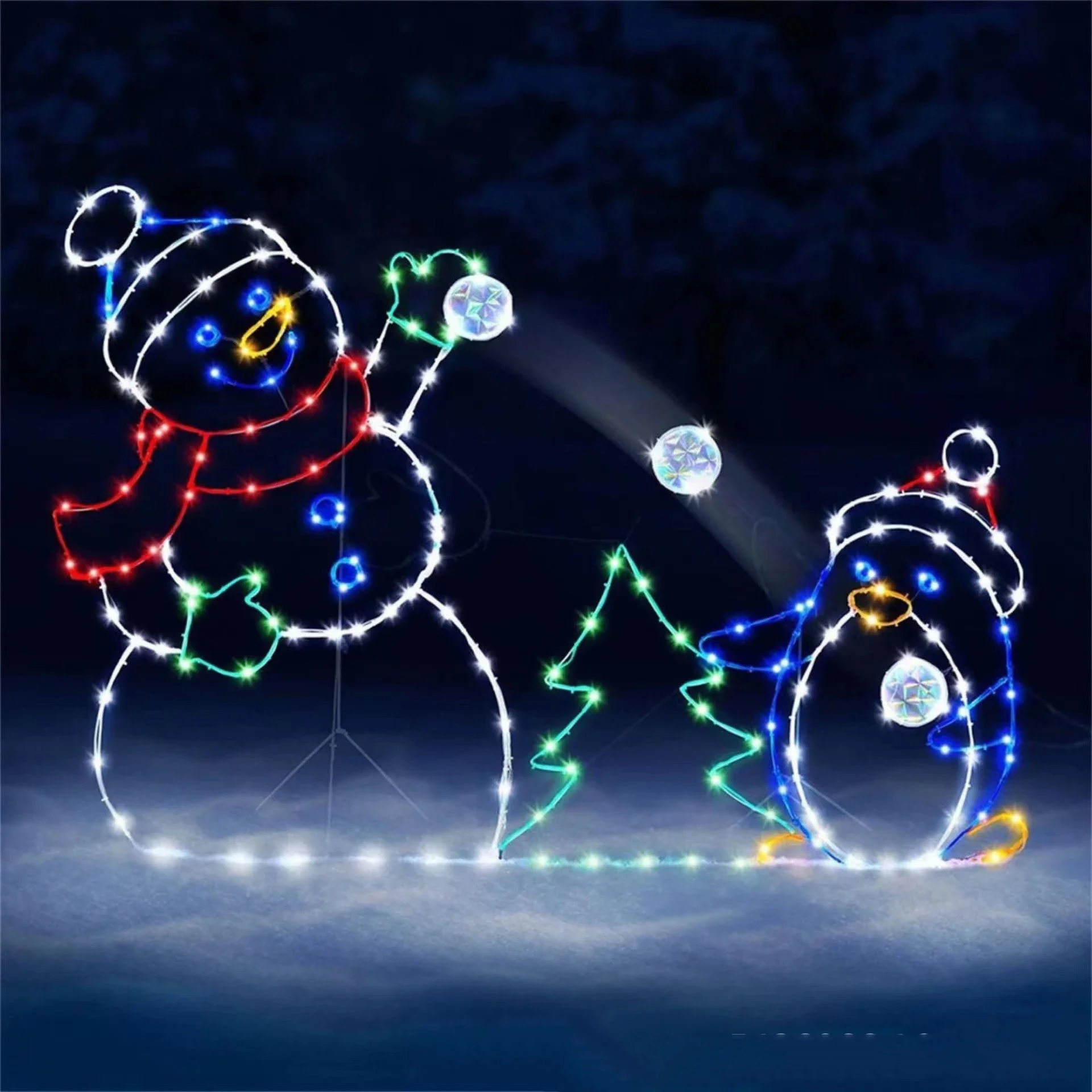 Bola de neve animada luz led b - Outdoor Lighting Xmas avaliação e preço