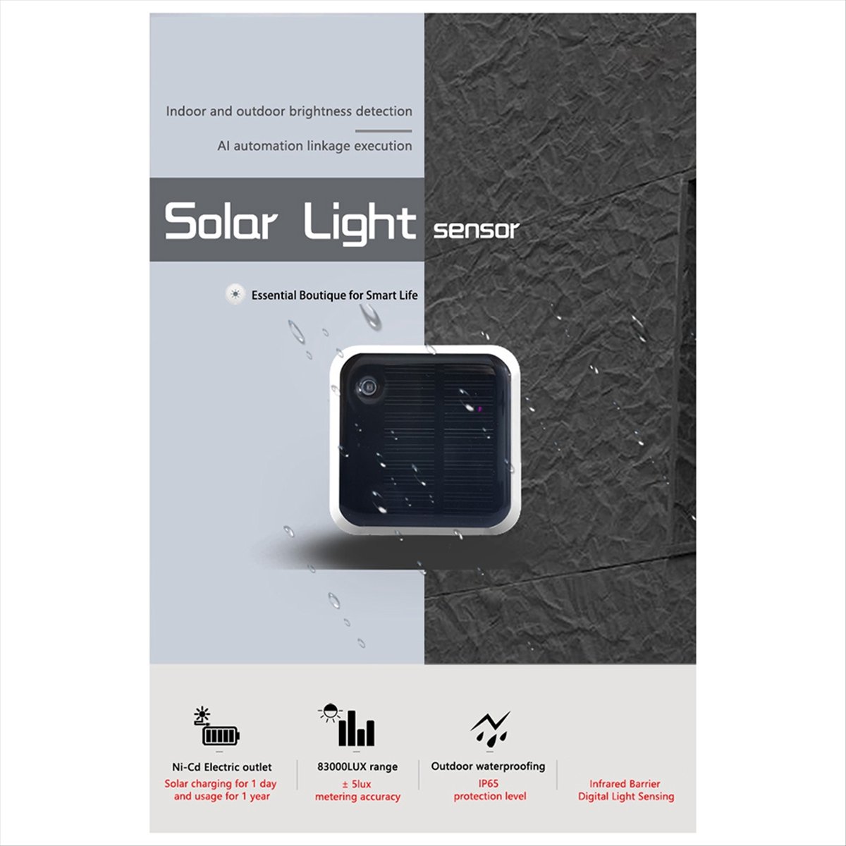 Sensor de Luz Solar Tuya Zigbe - Outdoor Lighting Zigbee avaliação e preço