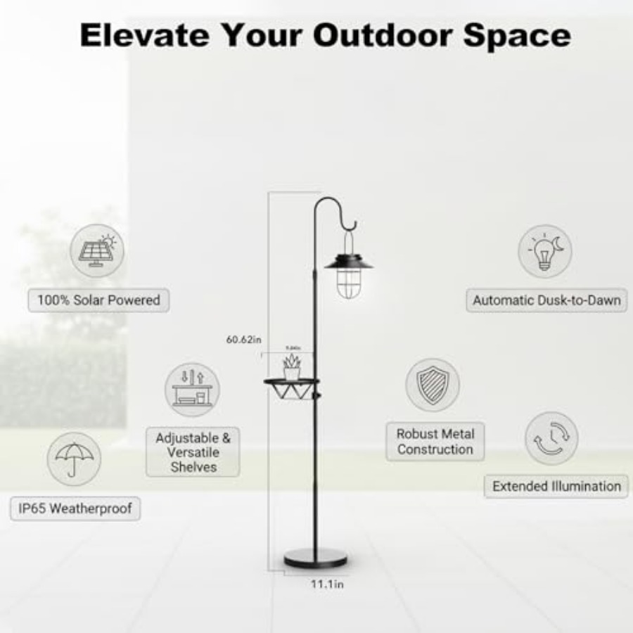 Luminária Solar de Chão com Me - Outdoor Lighting Lamps avaliação e preço