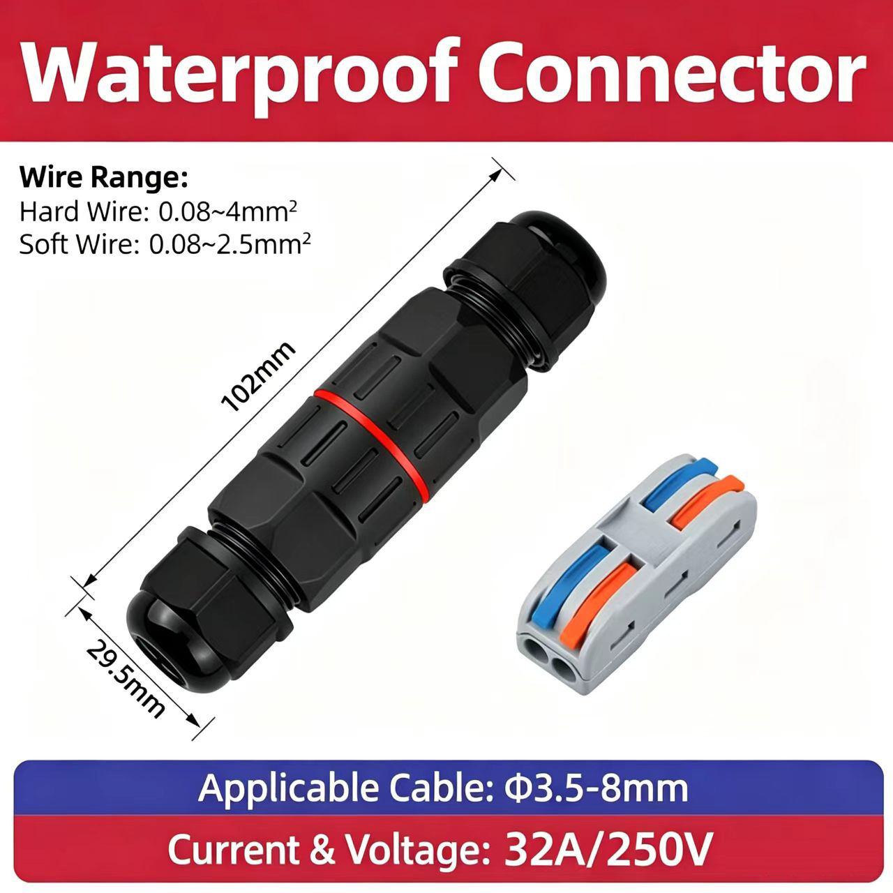 Conector de Fio de 2 e 3 Pinos - Outdoor Lighting Low Voltage avaliação e preço