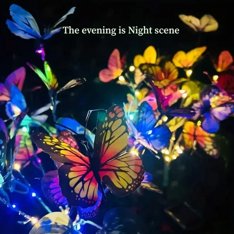 Solar led borboleta luzes do j - Outdoor Lighting Xmas avaliação e preço