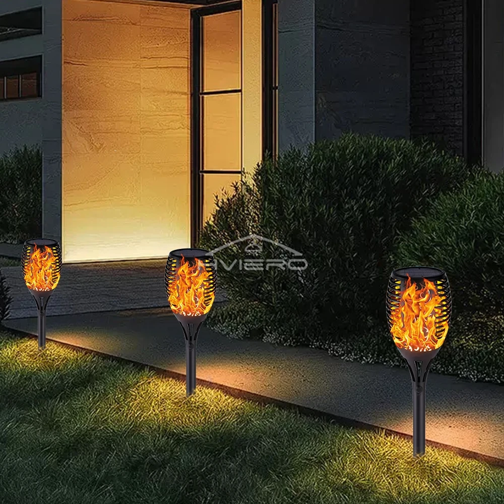 1/2/4/6/8/10/12X Luzes de toch - Fire Torch Solar avaliação e preço