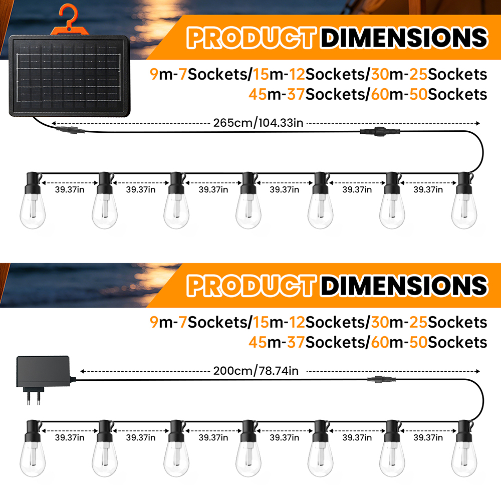 Luzes de Cordão LED à Prova d' - Outdoor Lighting Socket avaliação e preço