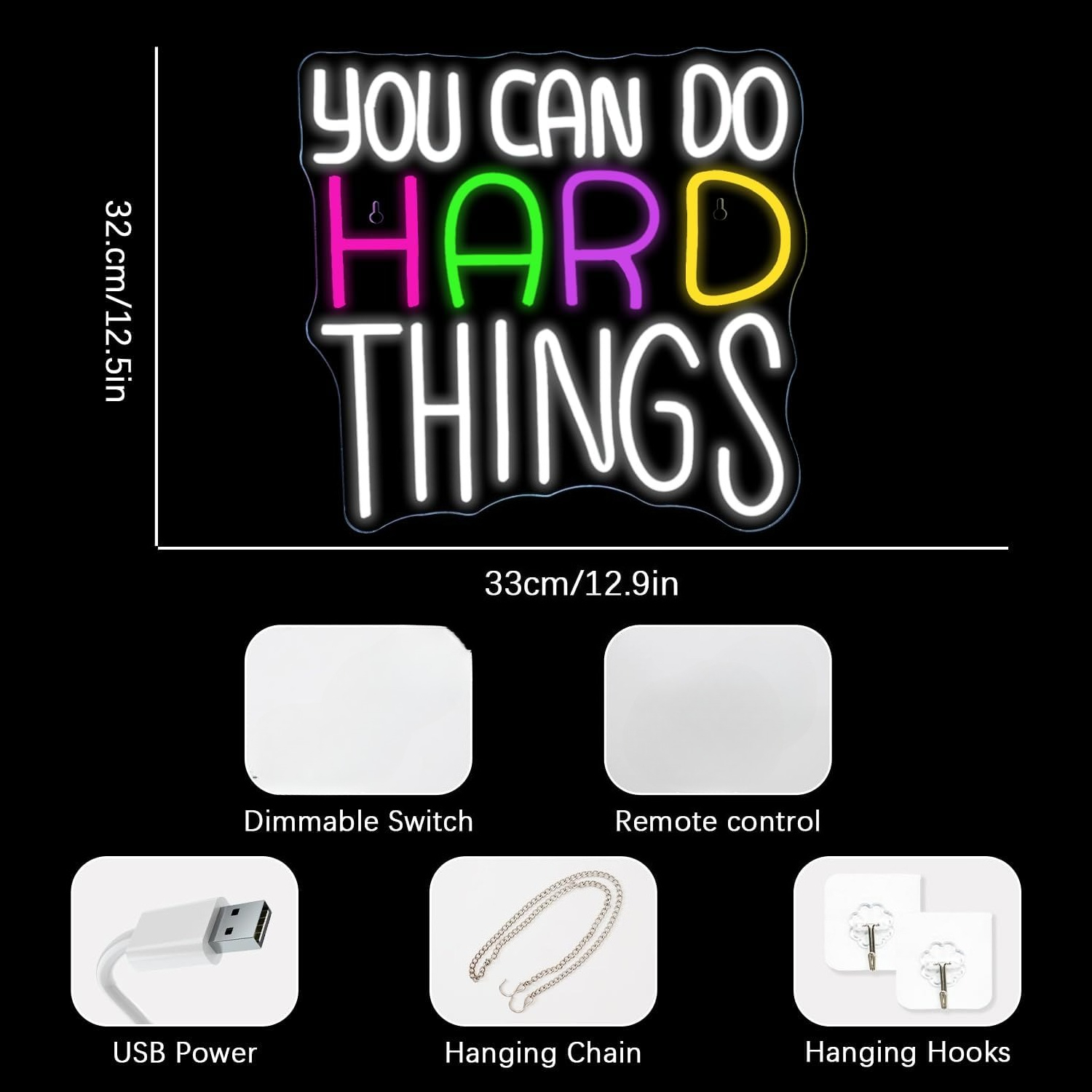 Letreiro Neon USB com a Frase  - Outdoor Lighting Quotes avaliação e preço