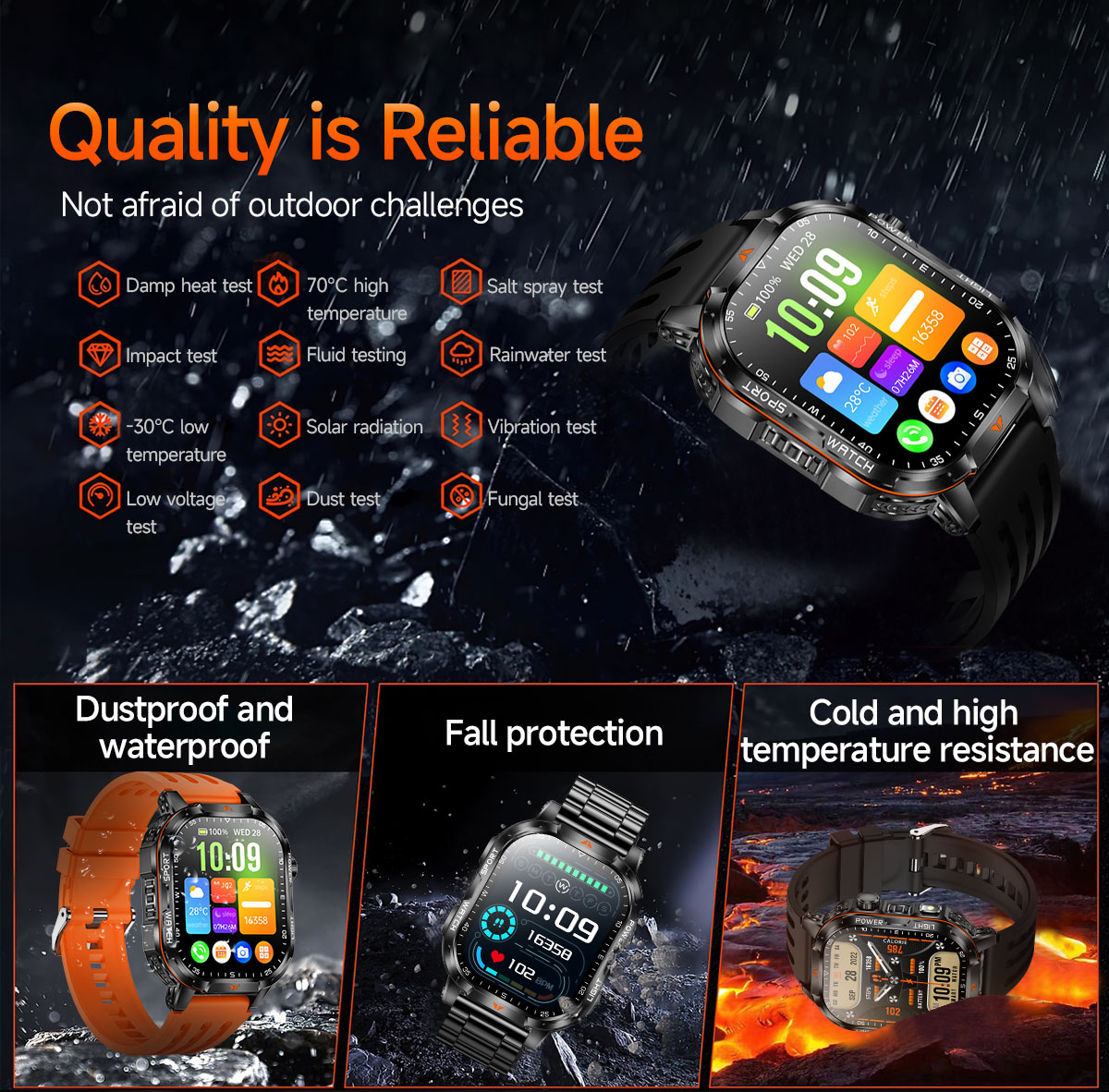 Relógio inteligente masculino  - Outdoor Lighting Japan avaliação e preço