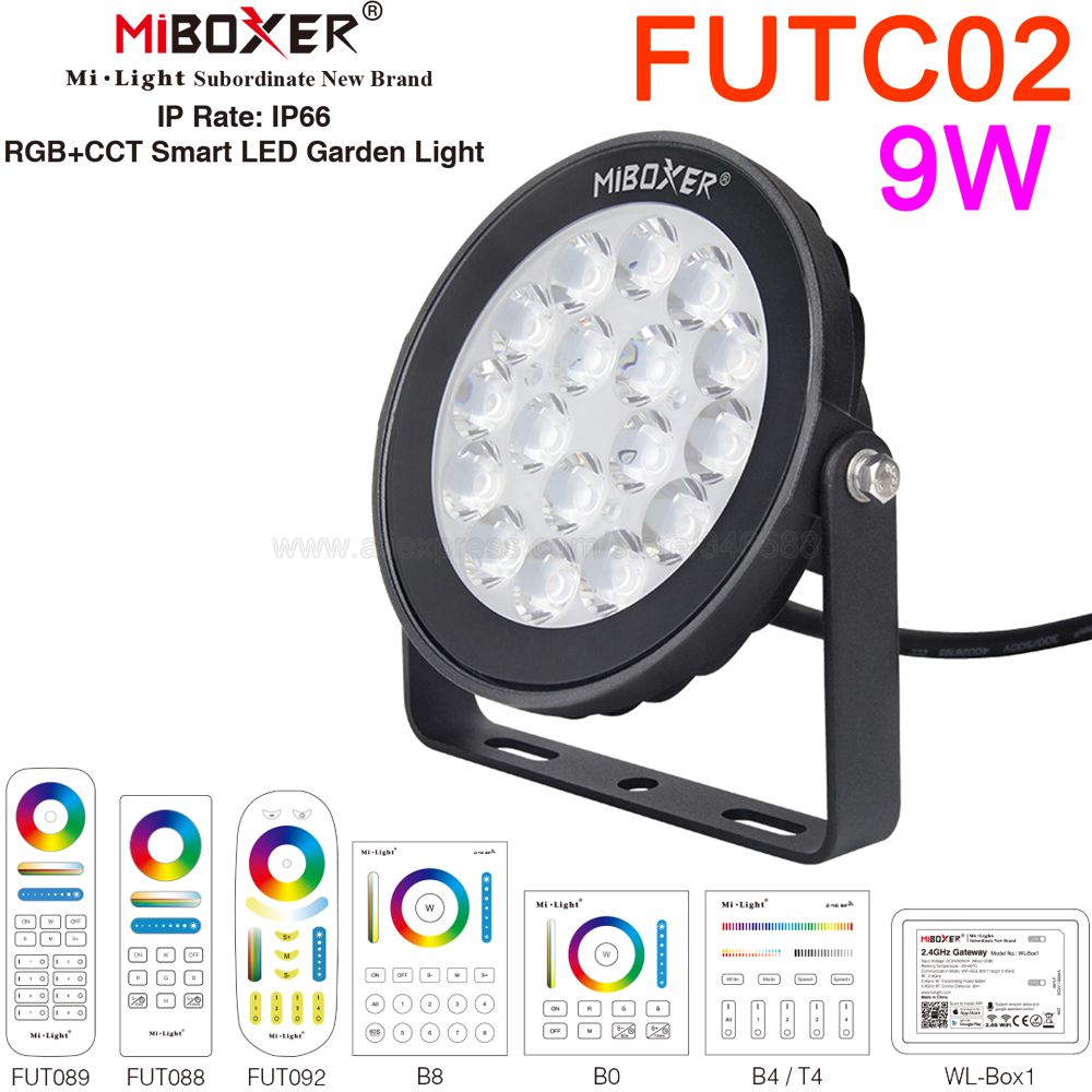 MiBoxer 9W RGB + CCT LED Luz d - Outdoor Lighting Zigbee avaliação e preço