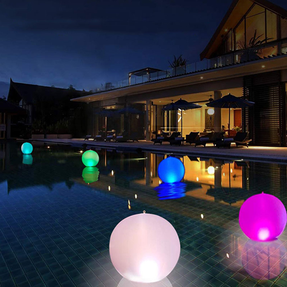 Bola Inflável LED com Controle - Outdoor Lighting Around Pool avaliação e preço