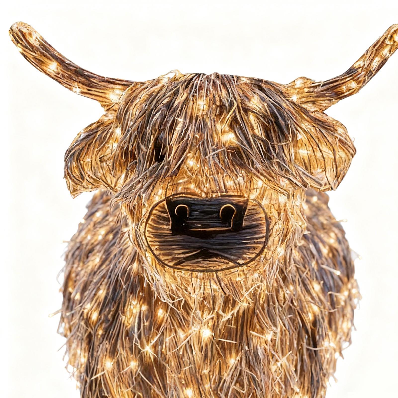 Decorações de vaca 3d vaca ilu - Outdoor Lighting Xmas avaliação e preço