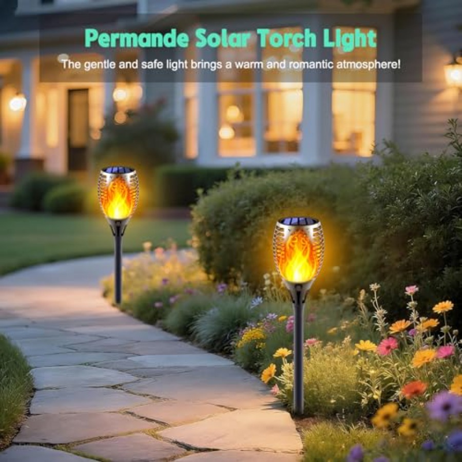Luzes Solares com Efeito de Ch - Fire Torch Solar avaliação e preço