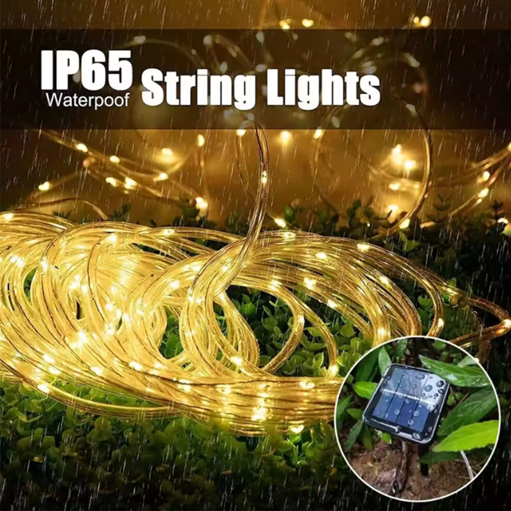 Luzes de corda LED solares par - Outdoor Lighting Youtube avaliação e preço
