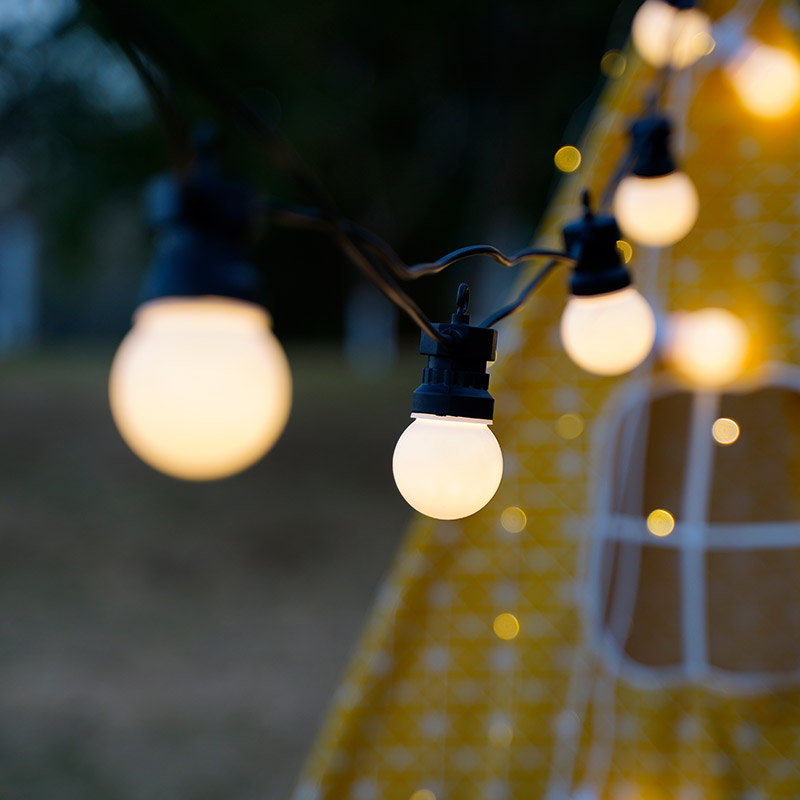 23m pátio string lâmpadas g50  - Outdoor Lighting Socket avaliação e preço