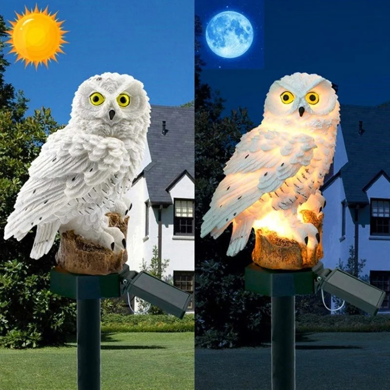 Estátua de Coruja Solar com Lu - Outdoor Lighting Manufacturers avaliação e preço