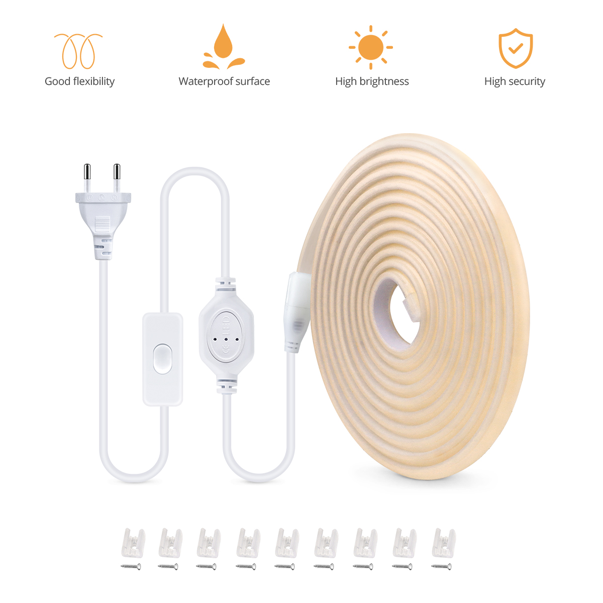 110v 220v cob tira led luzes a - Outdoor Lighting Youtube avaliação e preço