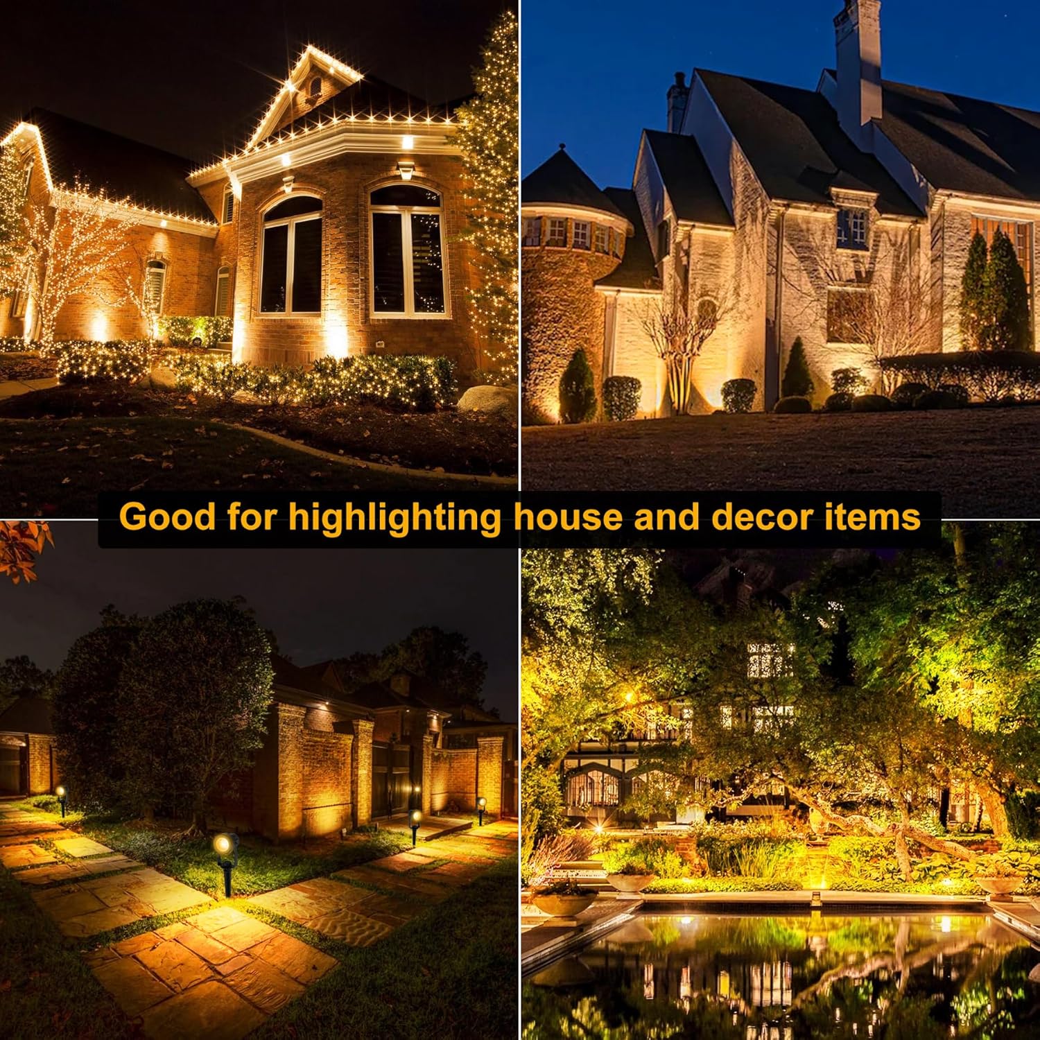 4/6/8leds 3000k holofote ao ar - Outdoor Lighting Low Voltage avaliação e preço
