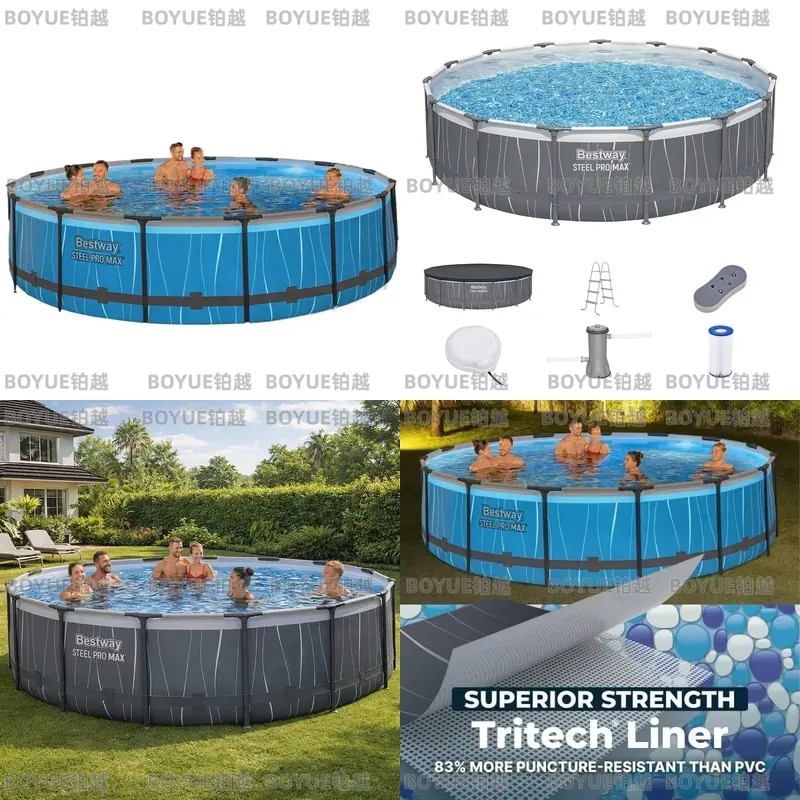 Conjunto de Piscina Inflável c - Outdoor Lighting Around Pool avaliação e preço