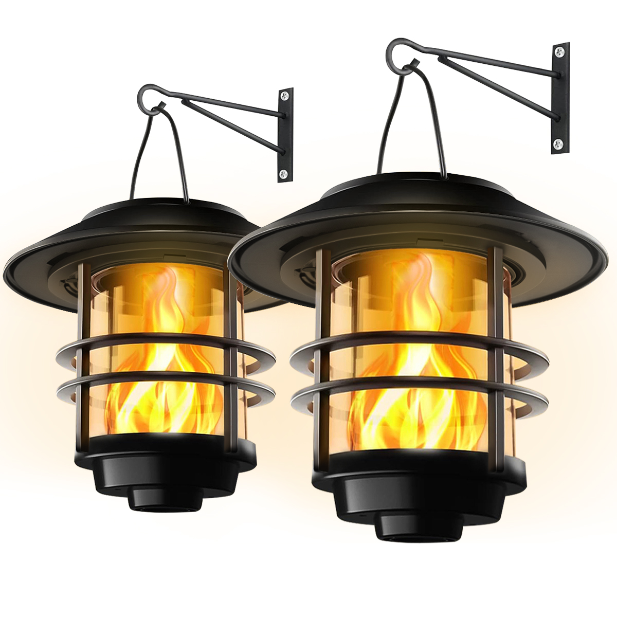 Lanterna pendurada solar inoxi - Fire Torch Solar avaliação e preço