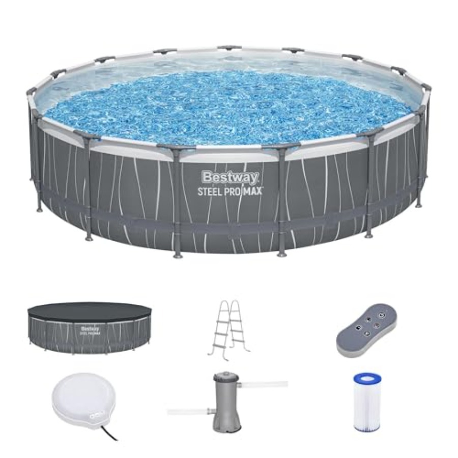 Piscina acima do solo de 15' x - Outdoor Lighting Around Pool avaliação e preço