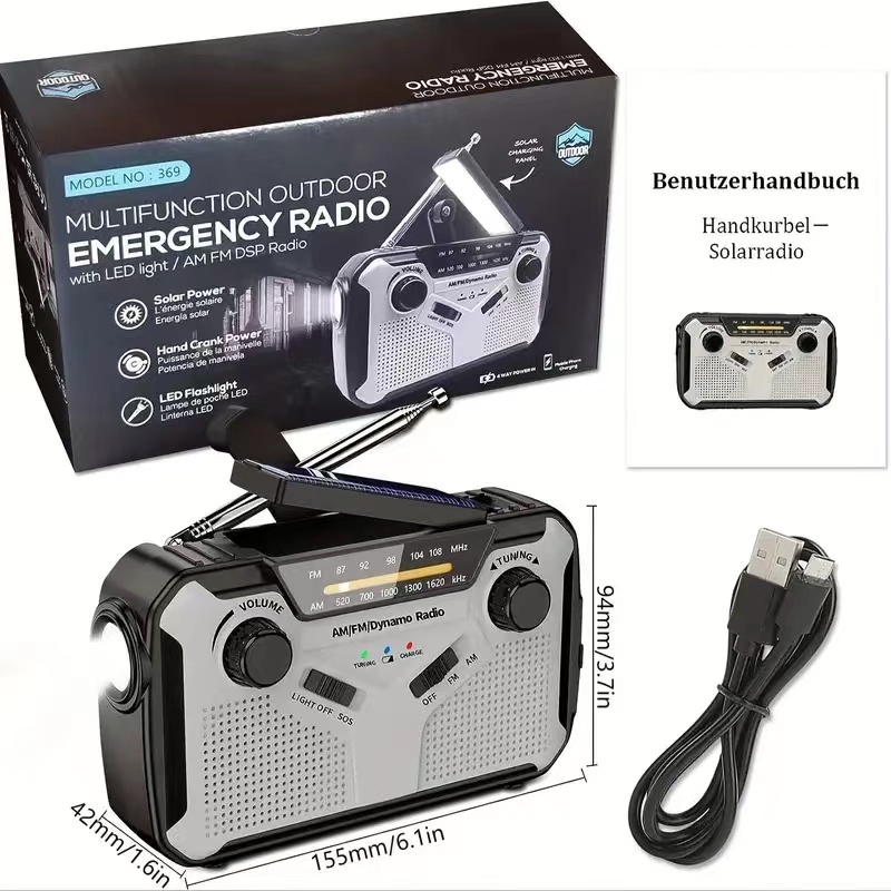 Rádio Solar Portátil AM/FM com - Fire Torch Solar avaliação e preço