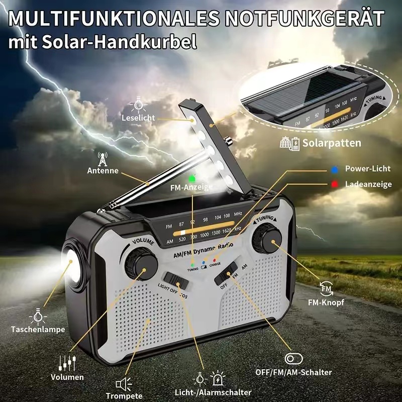 Rádio Solar Portátil AM/FM com - Fire Torch Solar avaliação e preço