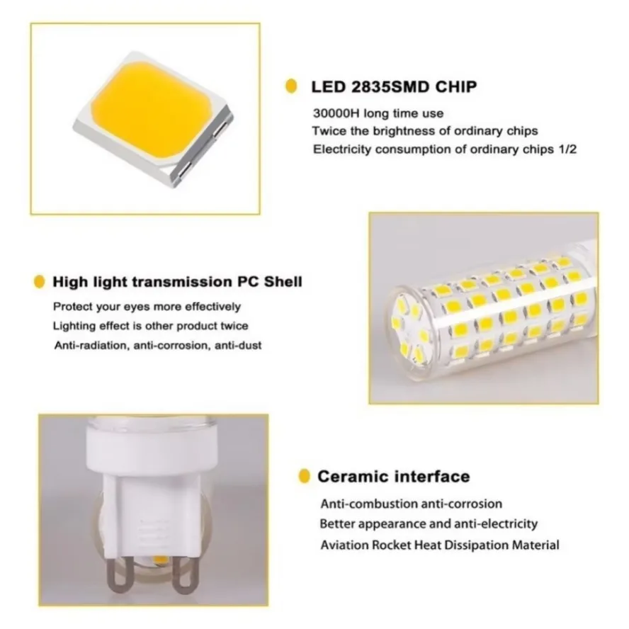 10 peças 7w 5w 3w mais brilhan - Outdoor Lighting Replacement Parts avaliação e preço