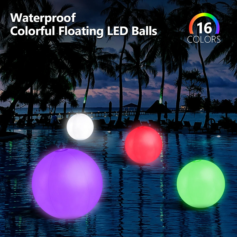 Bola de Praia Inflável com LED - Outdoor Lighting Around Pool avaliação e preço